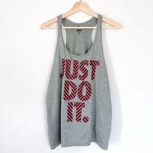 NIKE '"Just Do It" Dri-Fit Graphic Racerback Tank